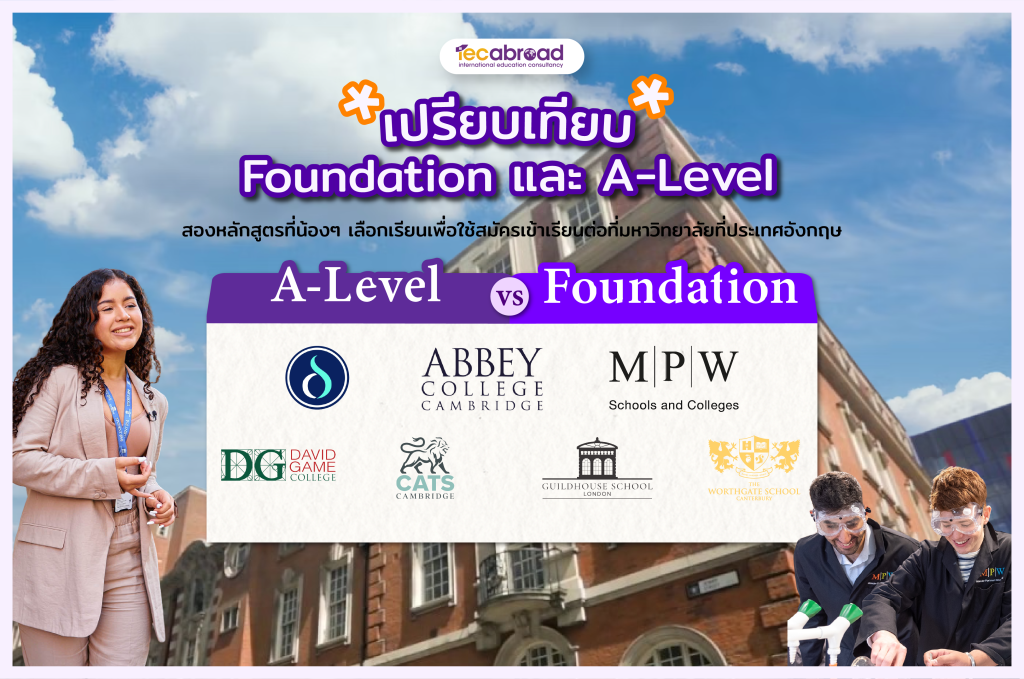 หลักสูตร Foundation VS. A-Level เรียนอะไรดี?