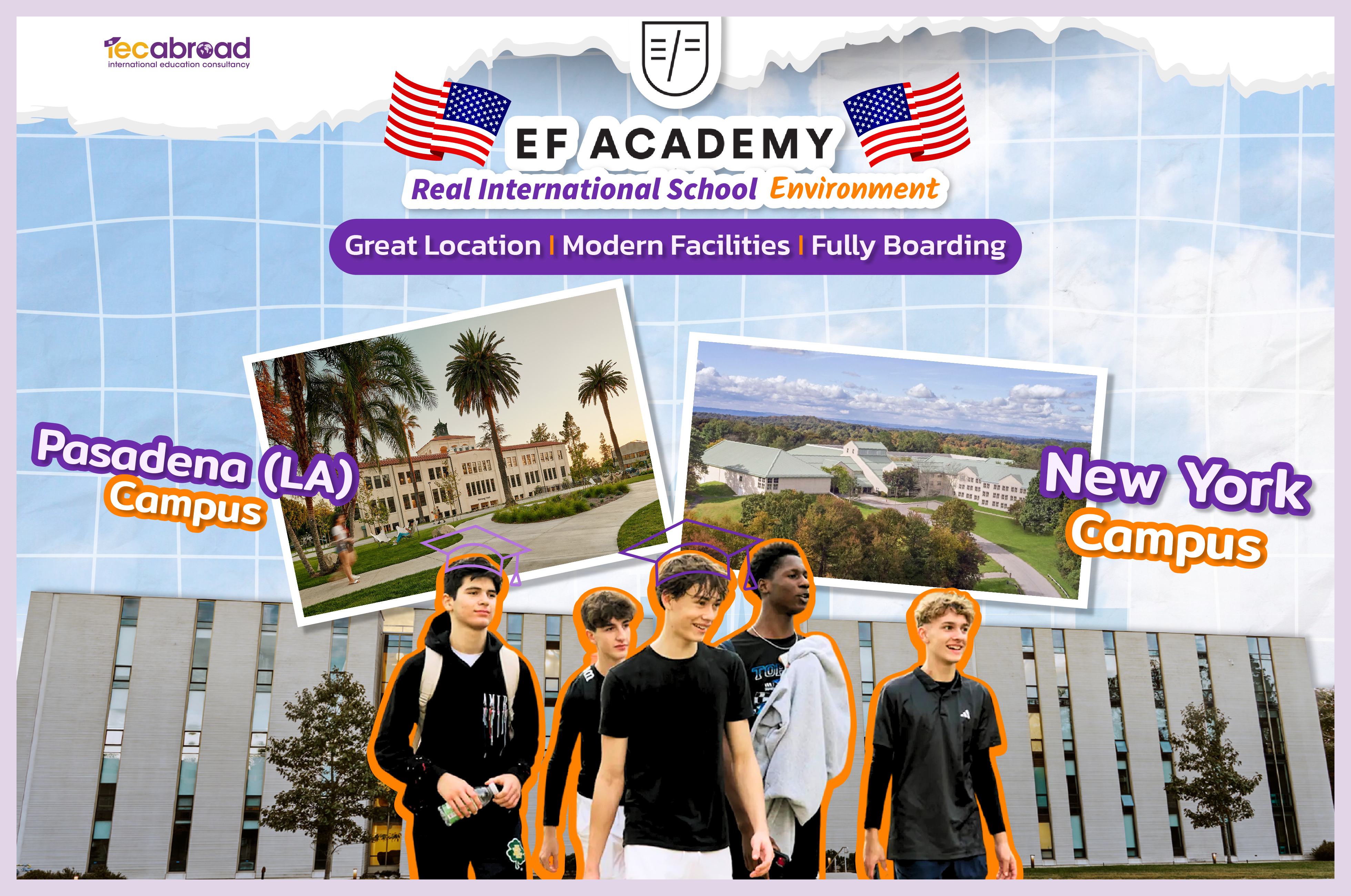 เรียนต่อ EF Academy Boarding School ที่ USA